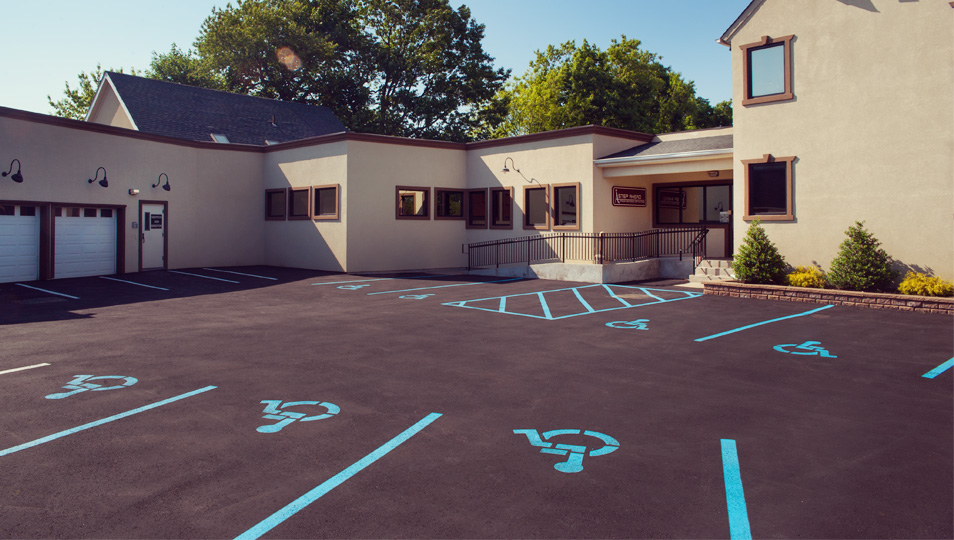 Our newly renovated parking lot sets the tone for what matters: accessibility.