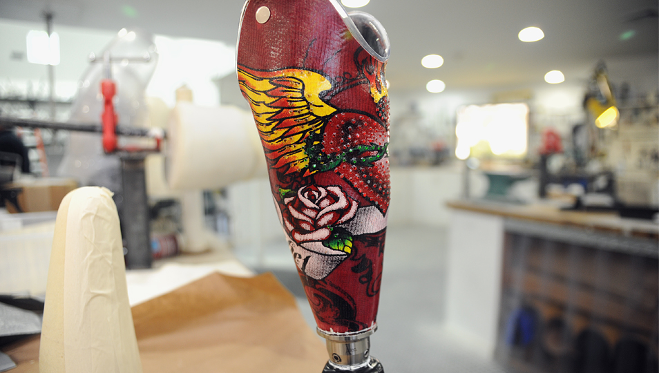 Custom Below Knee Prosthetic Art