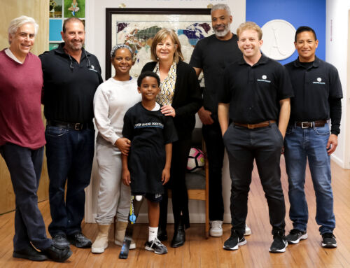 9 year old Amputee gets his First Running Blade Prosthesis