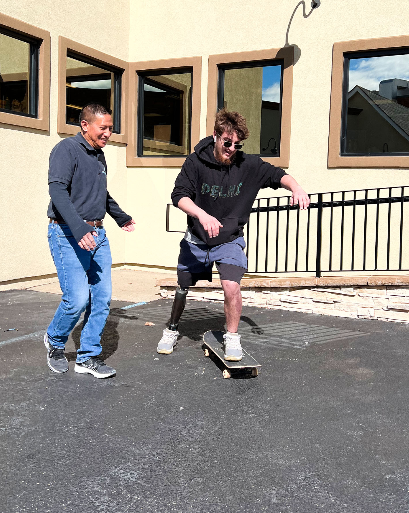 using a skateboard as an amputee