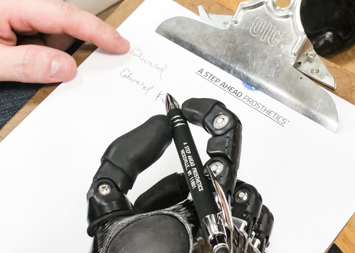 Achieve Writing Precision with Prosthetics for Missing Partial Hand